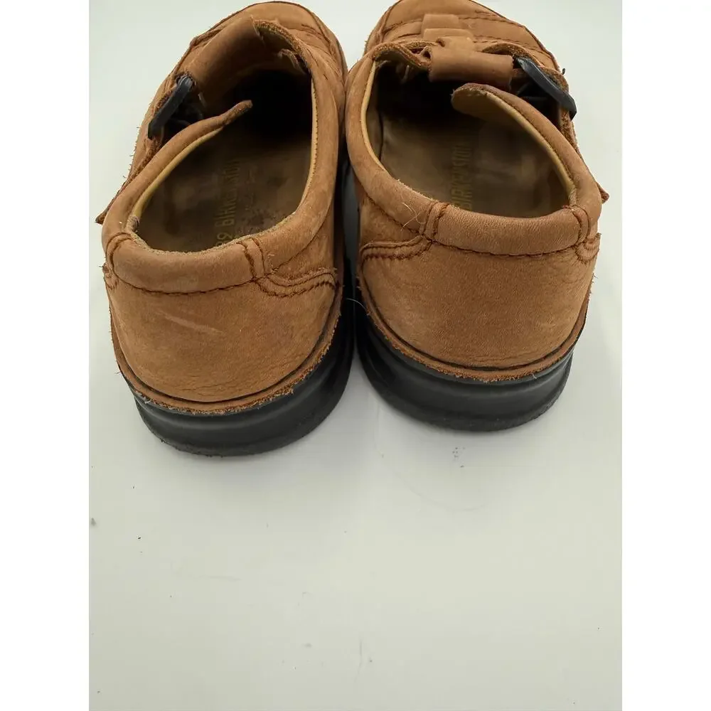 Birkenstock Madeira Fisherman Sandals Brown Nubuck Leather Size 39‎ Comfort Boho